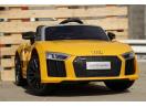 Masinuta electrica pentru copii AUDI R8 Spyder echipata premium #galben